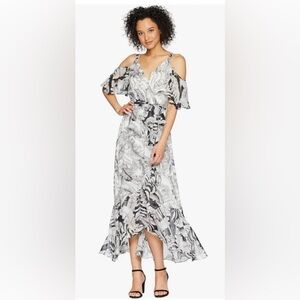 Sangria cold shoulder maxi dress size 16